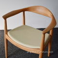 Nowoczesne krzesło do jadalni drewniane prezydent podłokieć Kennedy krzesła
